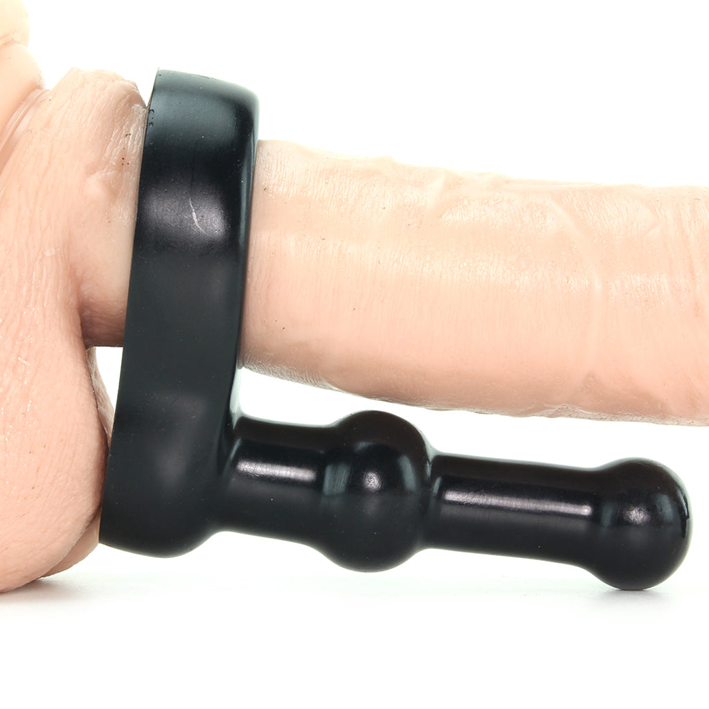 Platinum Silicone The Double Dip in Black Anal Sex Toys > Butt Plugs