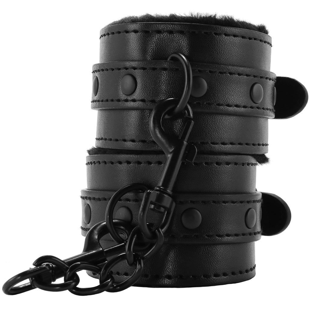 Sex & Mischief Shadow Fur Handcuffs Bondage and Fetish > Wrist and Ankle Cuffs