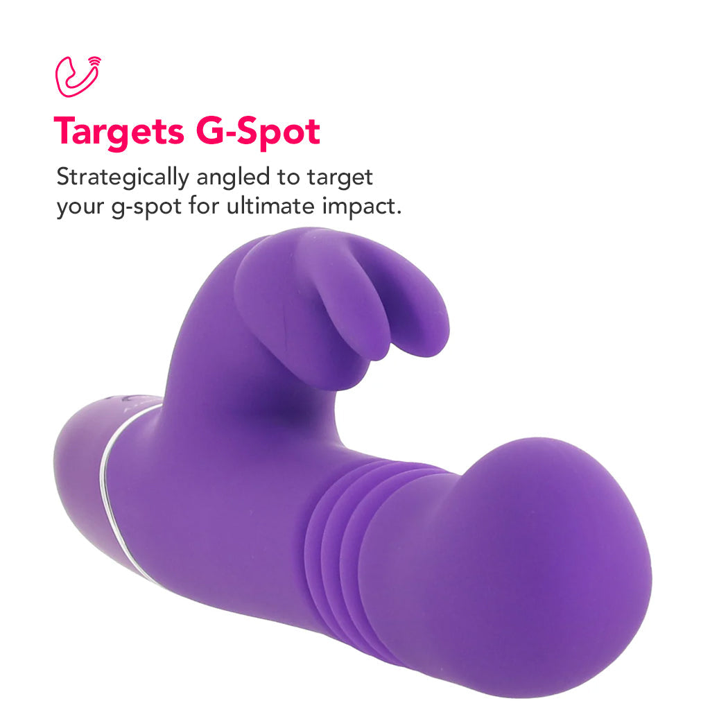 PinkCherry Thrusting Rabbit Vibe in Purple Vibrators > Rabbit Vibrators