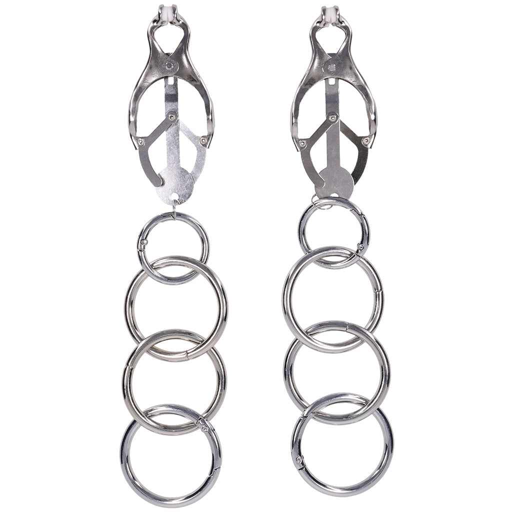 Edge Tuggable Clover Clamps Bondage and Fetish > Nipple Stimulators & Clamps