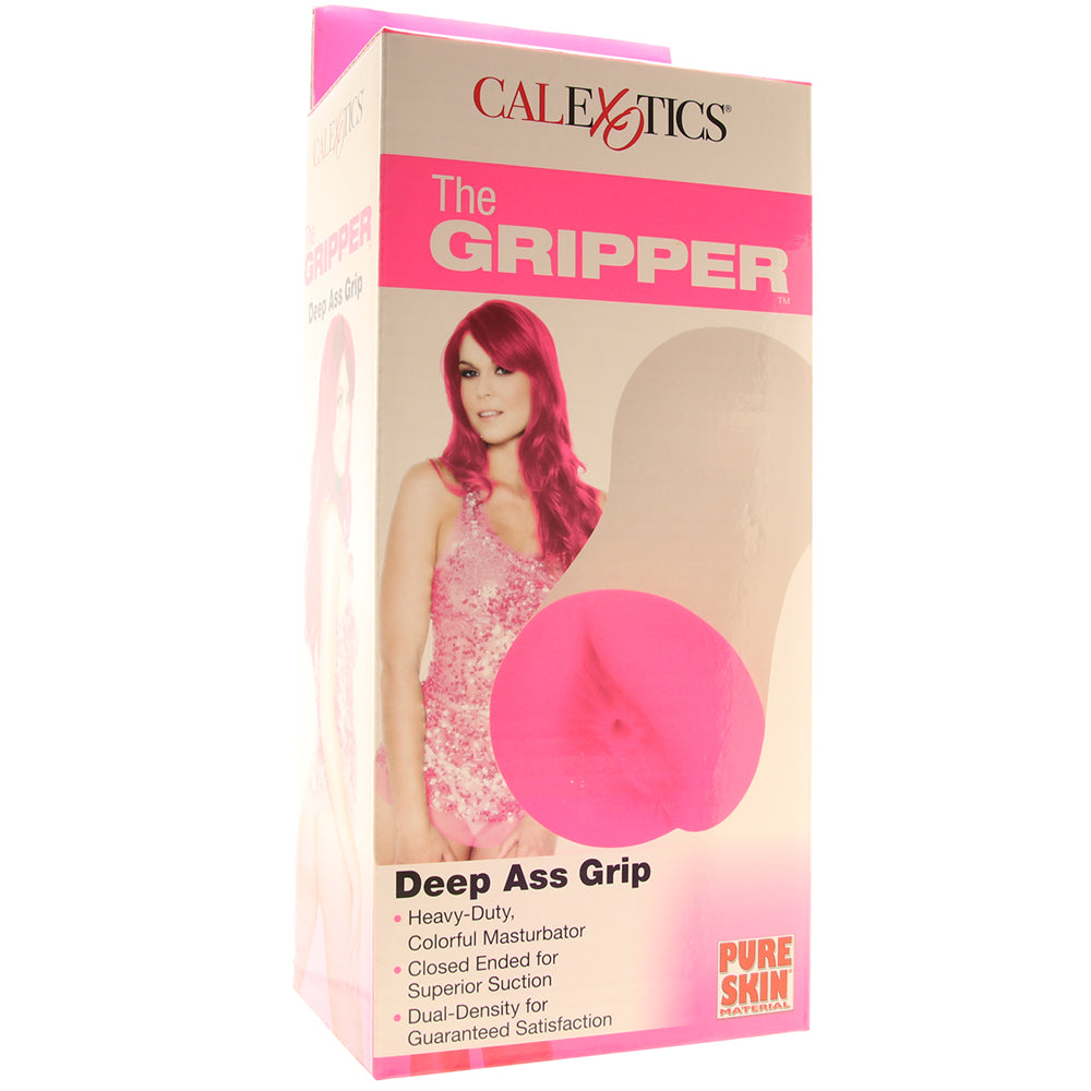 The Gripper Deep Ass Grip Stroker in Hot Pink Male Masturbators > Pocket Strokers
