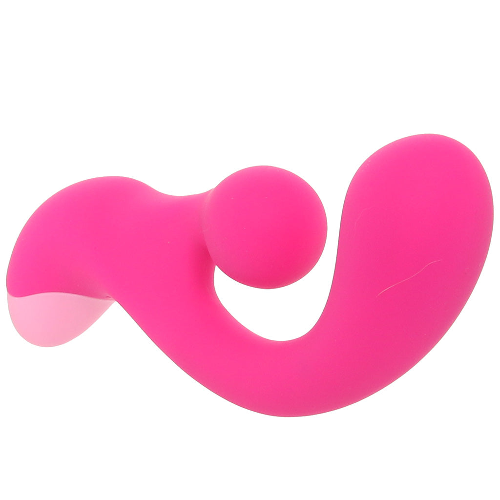 Bang! Gyro Silicone Rabbit Vibe in Pink Vibrators > Rabbit Vibrators