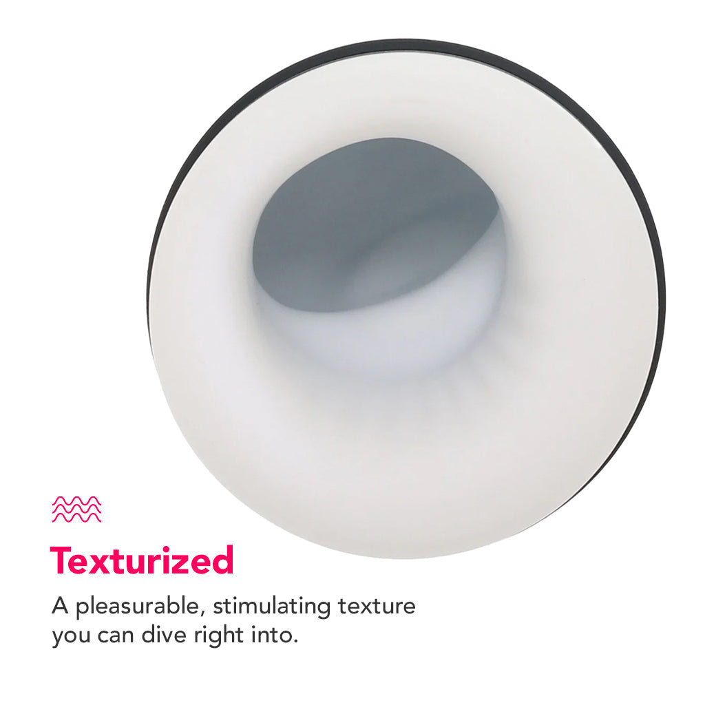 PinkCherry Premium Vibrating And Warming Silicone Stroker Male Masturbators > Self-Contained Strokers
