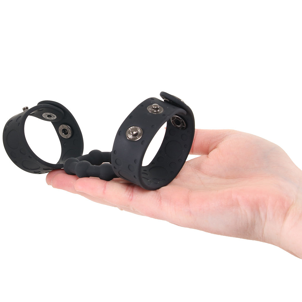 Magic Beaded Cock Ring with Adjustable Ball Straps Bondage and Fetish > Cock and Ball Devices