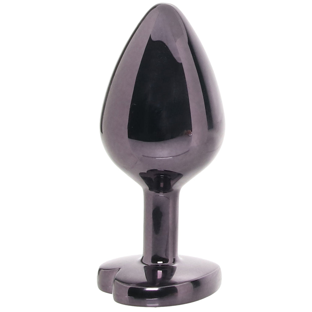 Jewel Black Diamond Heart Plug in Large Anal Sex Toys > Butt Plugs