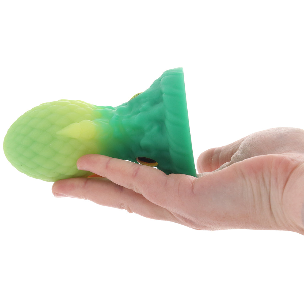 Creature Cocks Eye of the Dragon Silicone Plug in Green Anal Sex Toys > Butt Plugs