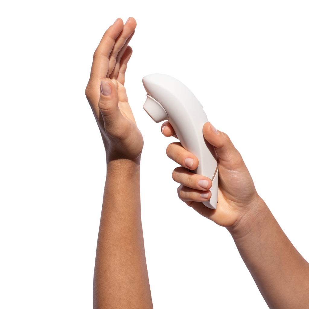 Womanizer Premium 2 Pleasure Air Stimulator in Gray Vibrators > Clitoral Stimulators