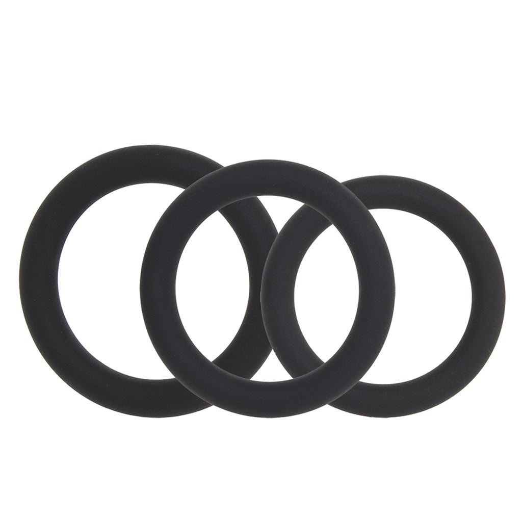 LEVELZ 3 Piece Classic Cock Ring Set in XS-M Cock Rings