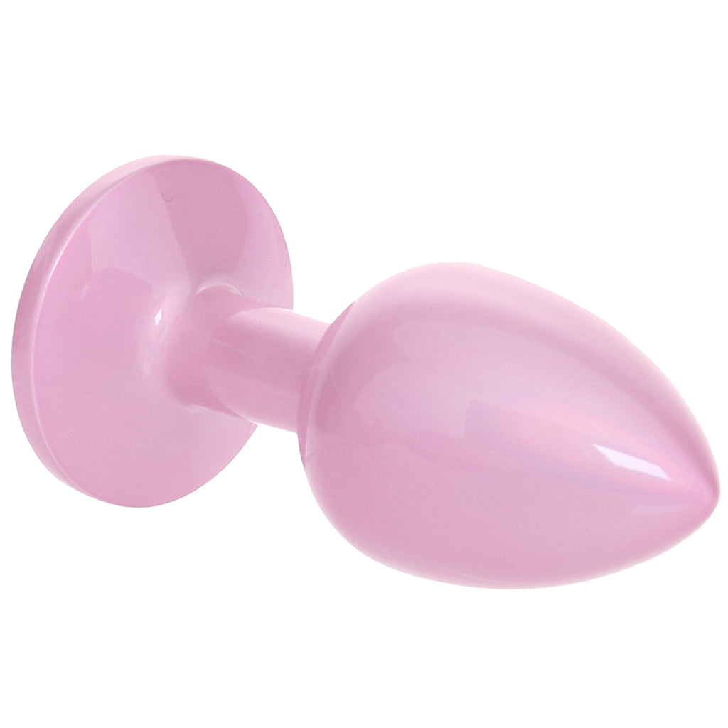 Rear Assets Pink Metal Butt Plug in Small Anal Sex Toys > Butt Plugs