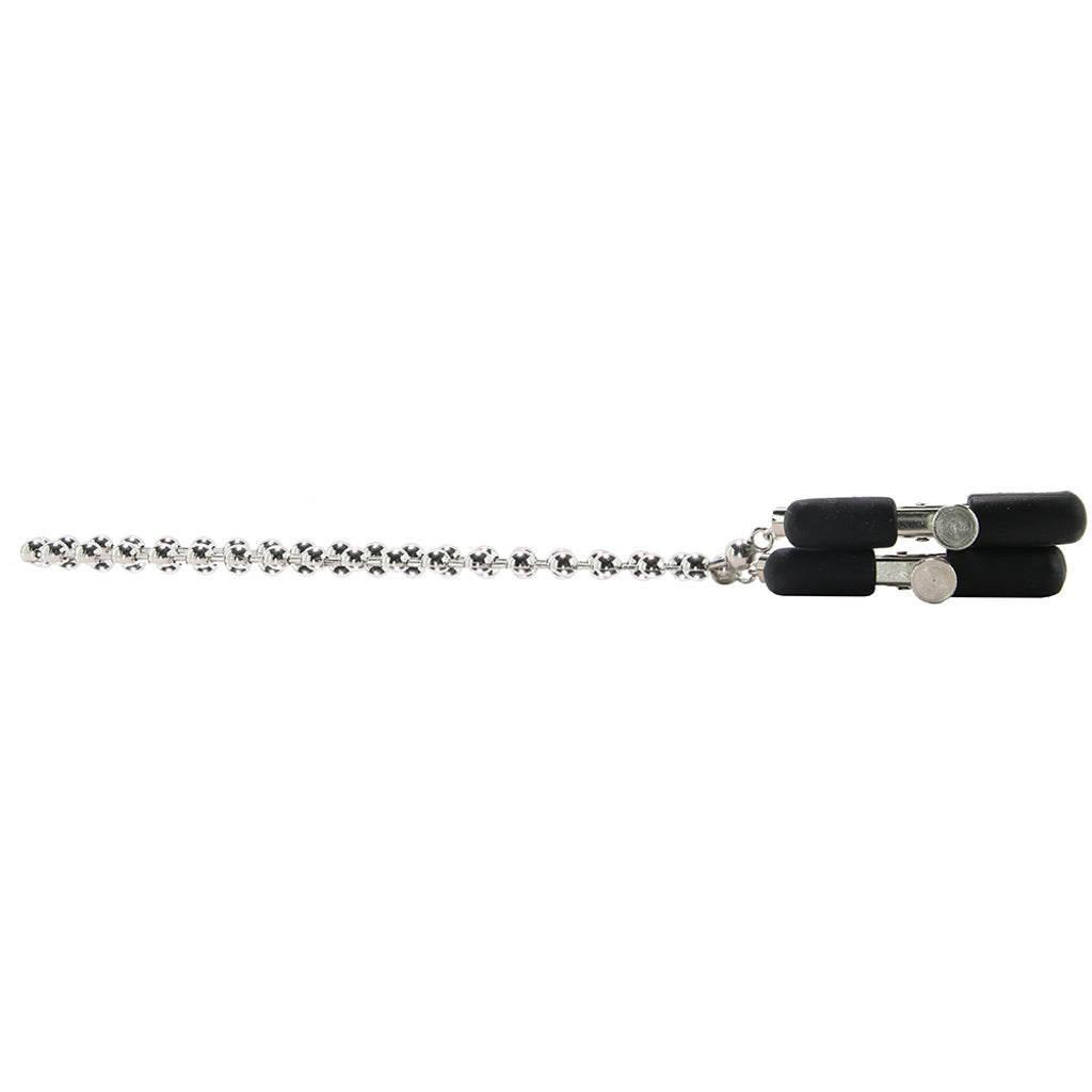 Beaded Nipple Clamps in Silver Bondage and Fetish > Nipple Stimulators & Clamps