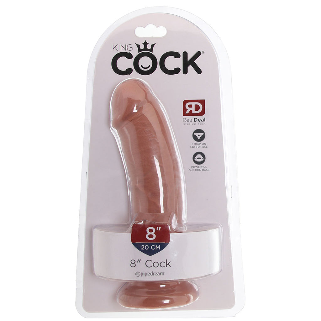 King Cock 8 Inch Dildo in Tan Dildo Sex Toys > Realistic Dildos