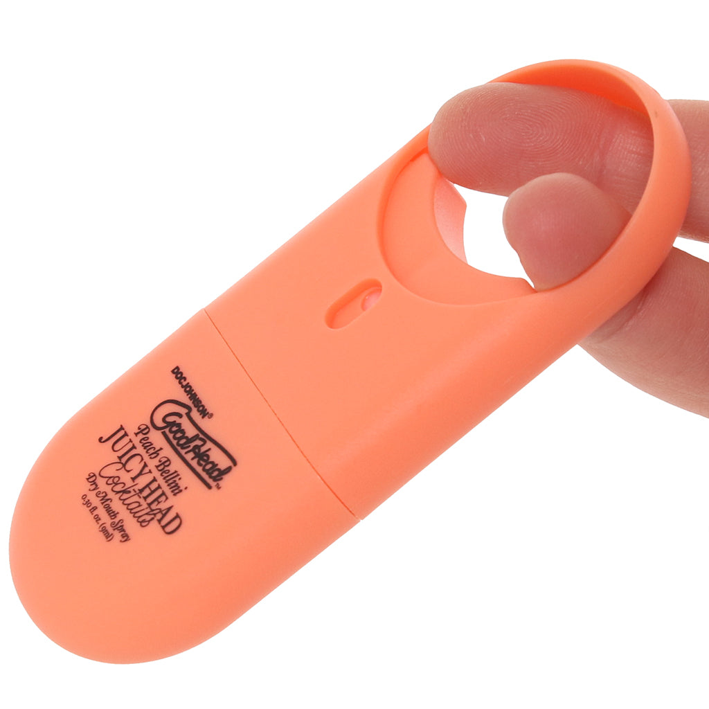 GoodHead Dry Mouth Spray To-Go in Peach Bellini Lubes and Lotions > Flavored Sex Lubes