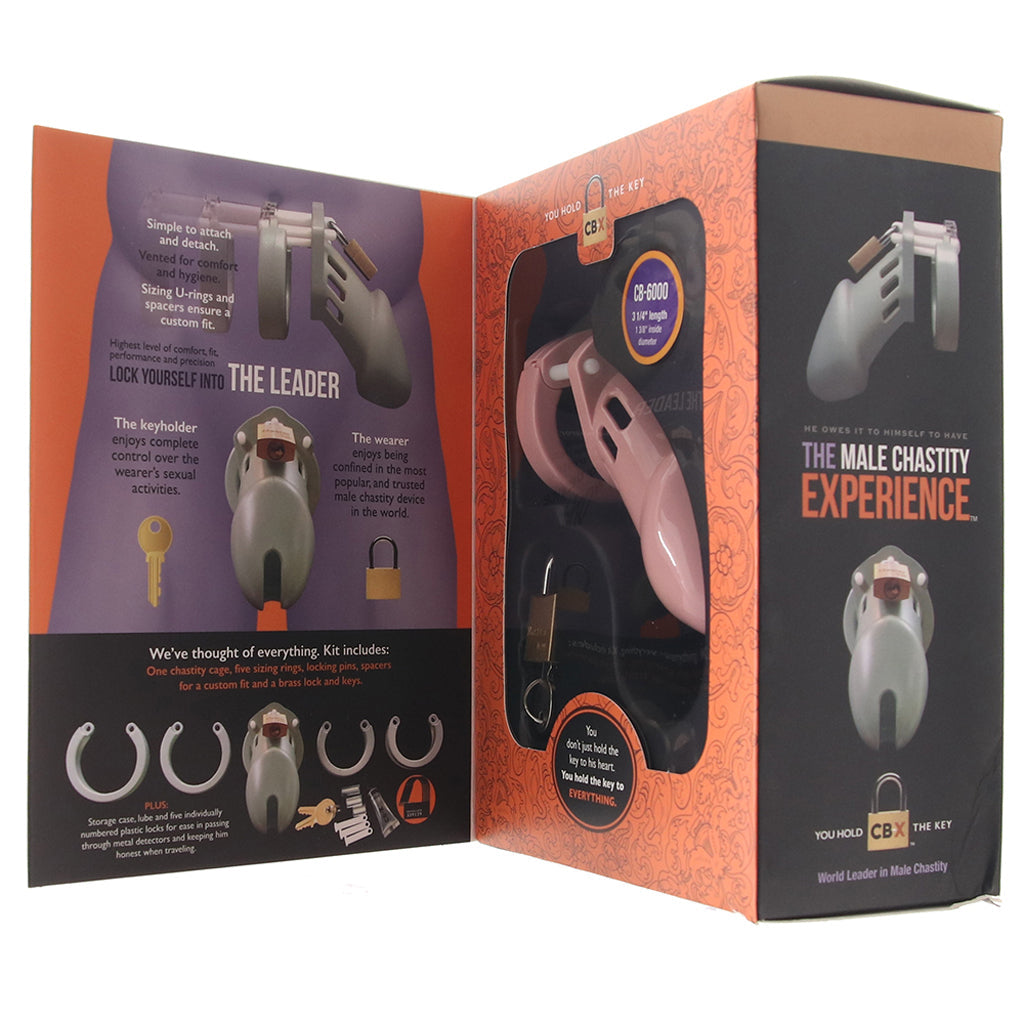 CB-6000 Pink Male Chastity Device in 3.25 Inch Bondage and Fetish > Cock and Ball Devices