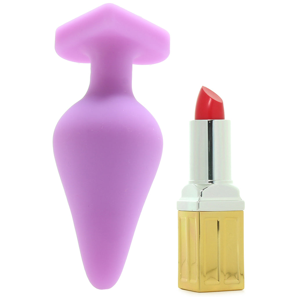 Candy Hearts F**k Me Medium Butt Plug in Purple Anal Sex Toys > Butt Plugs