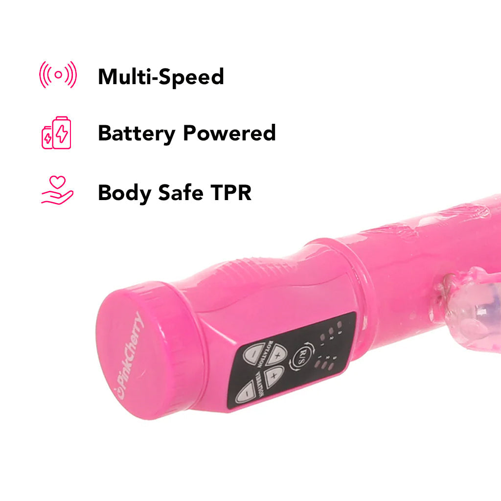 PinkCherry Thrusting Bunny Vibe Vibrators > Rabbit Vibrators