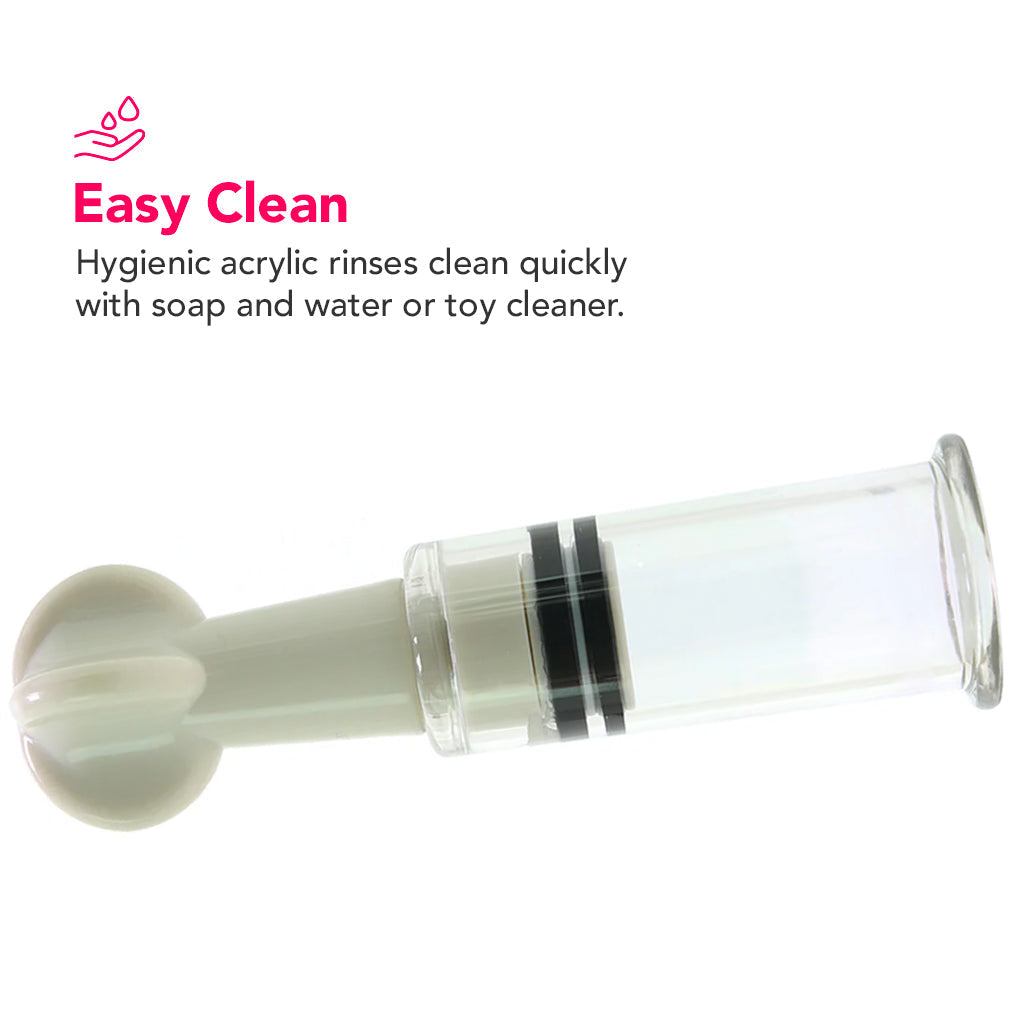Pumped Small Nipple Suction Set in Clear Bondage and Fetish > Nipple Stimulators & Clamps
