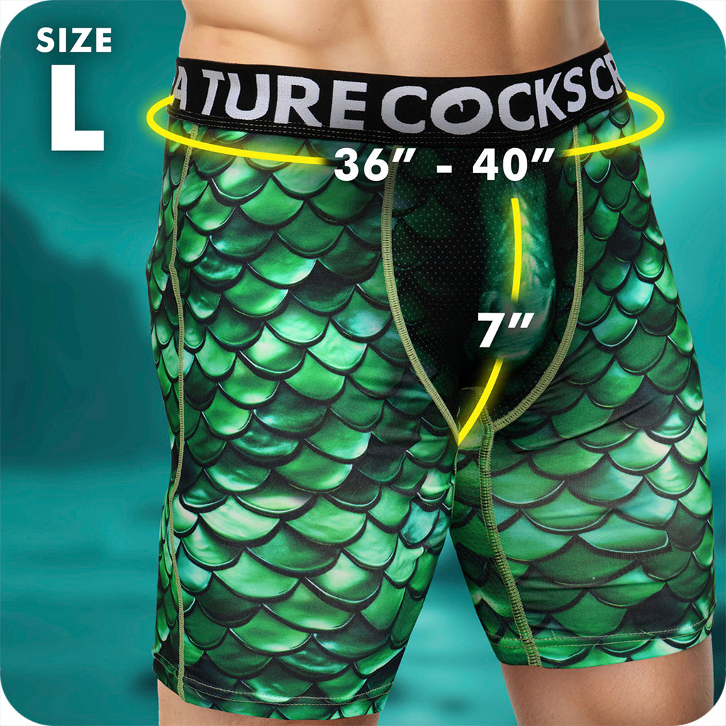 Creature Cocks Cockness Lake Monster Boxer Shorts Novelties 'n Parties > Lingerie