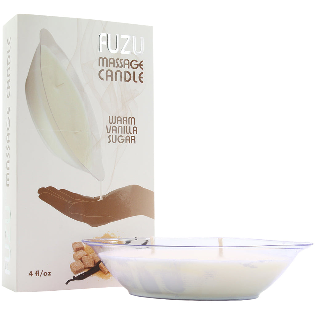 Fuzu Warm Vanilla Sugar Massage Candle in 4oz Sensual Love > Massage
