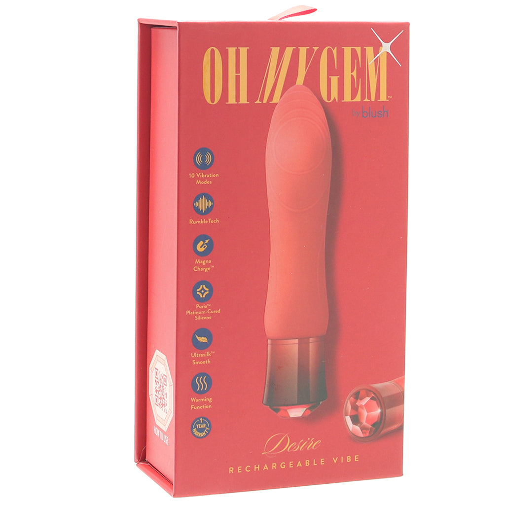 Oh My Gem Desire Vibe in Ruby Vibrators > Clitoral Stimulators