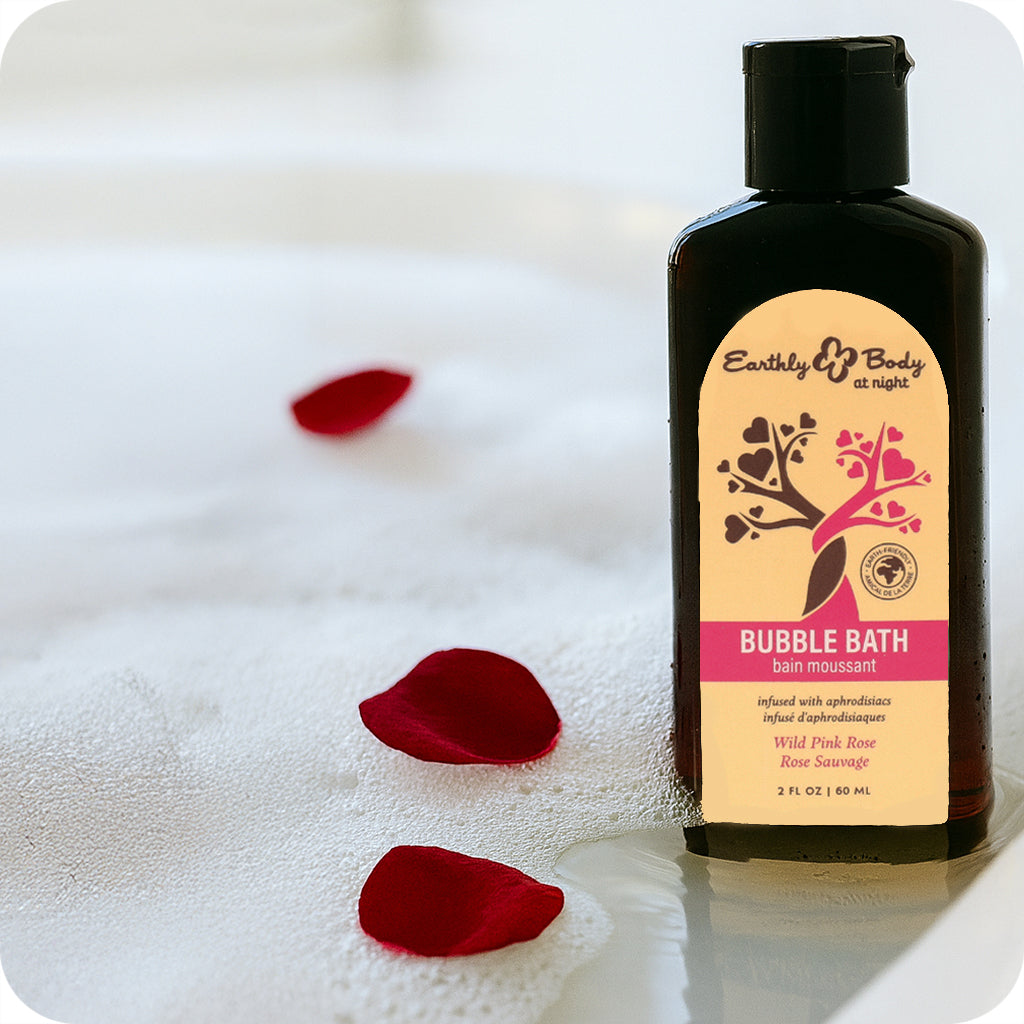 At Night Bubble Bath 2oz/60ml in Wild Pink Rose Lubes and Lotions > Hair & Skincare
