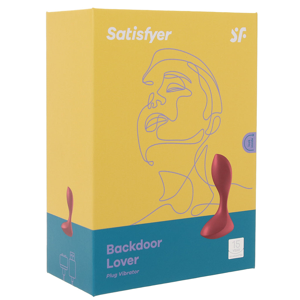 Satisfyer Backdoor Lover Plug Vibe in Red Anal Sex Toys > Butt Plugs