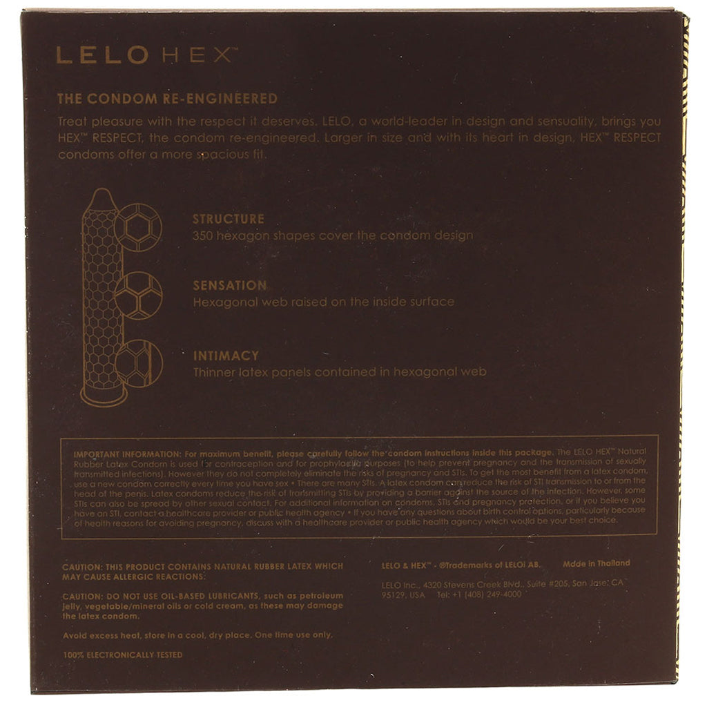 Lelo Hex Respect XL Condoms 36-Pack Condoms