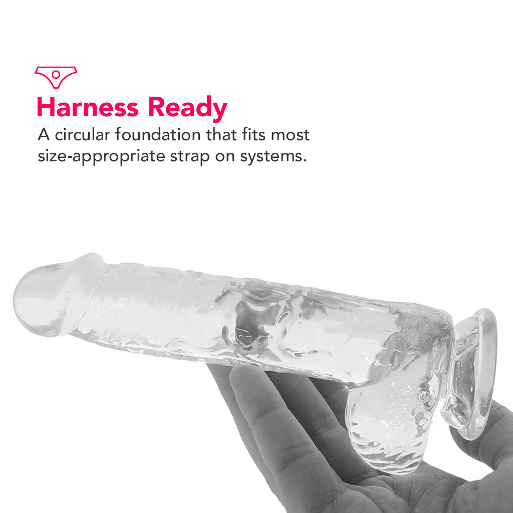 Naturally Yours 6 Inch Crystalline Dildo in Clear Dildo Sex Toys > Realistic Dildos