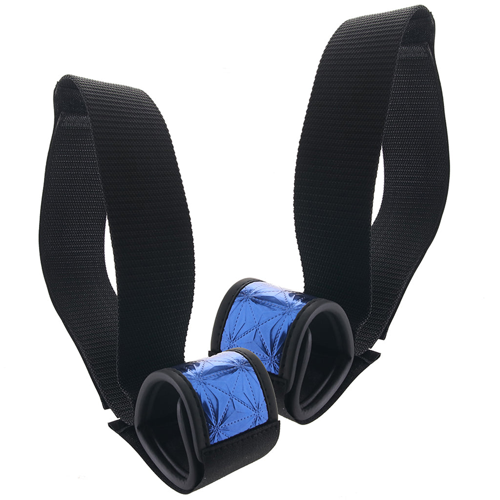 WhipSmart Diamond Wrist To Thigh Cuffs in Blue Bondage and Fetish > Wrist and Ankle Cuffs