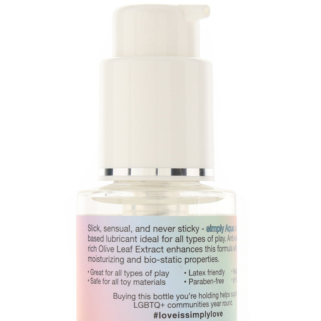 Simply Aqua Special Edition Lube 4oz/120ml Lubes and Lotions > Water Based Sex Lubes