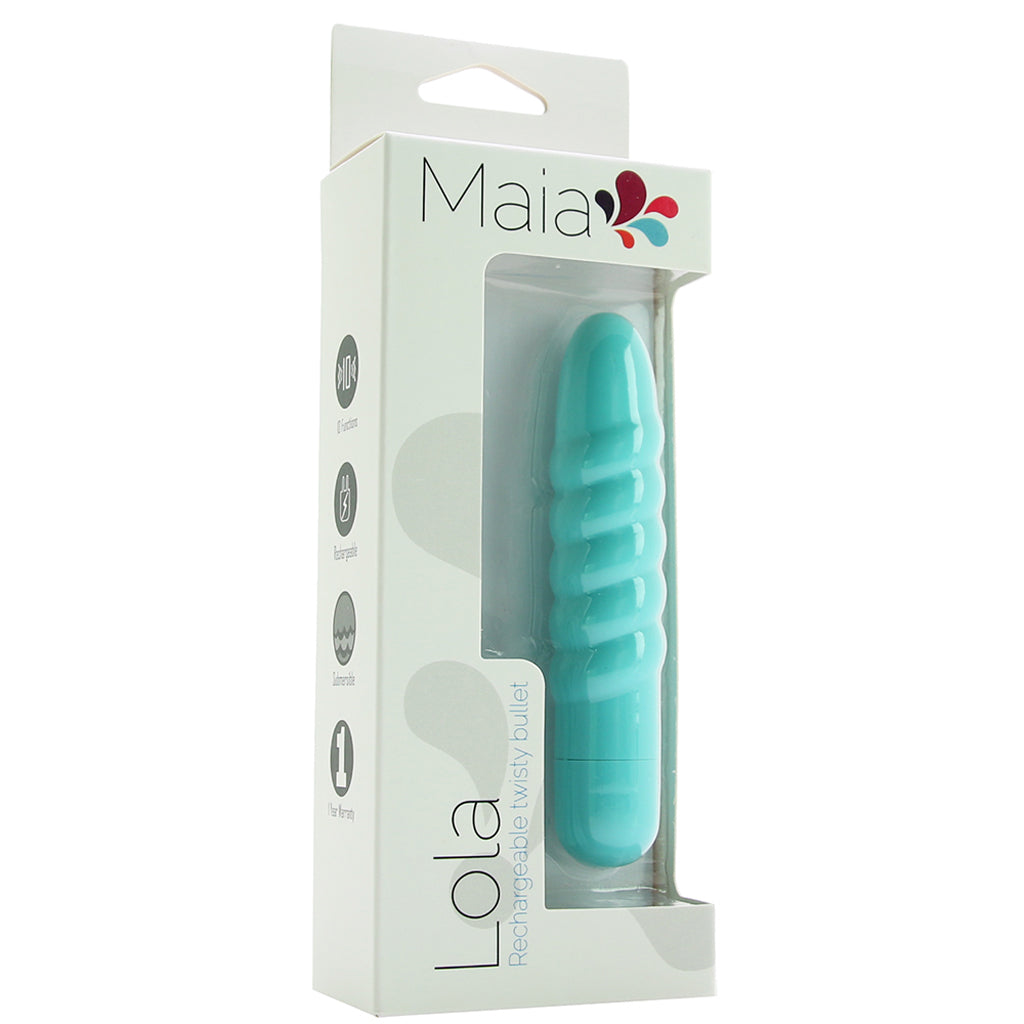 Lola Rechargeable Twisty Bullet Vibe in Teal Vibrators > Bullet and Egg Vibrators