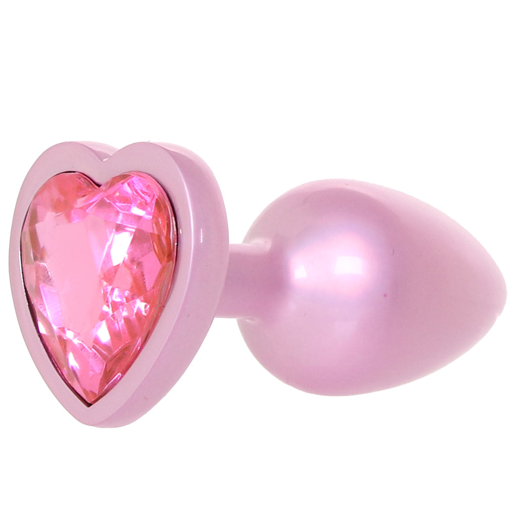 Booty Bling Pink Metal Jewelled Butt Plug in Small Anal Sex Toys > Butt Plugs