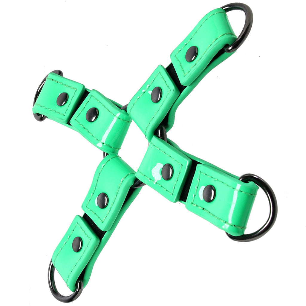 Electra Play Things Hog Tie in Neon Green Bondage and Fetish > Restraints