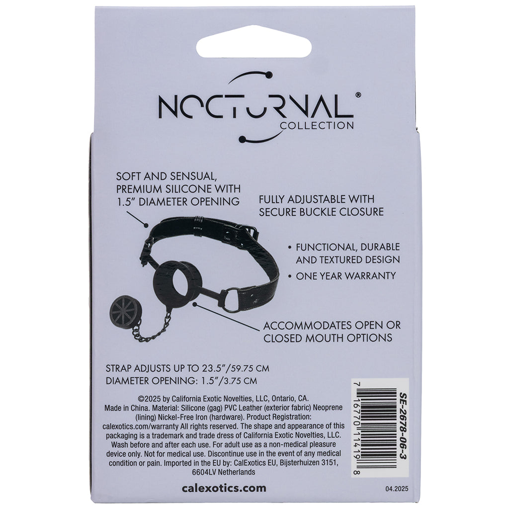 Nocturnal Collection Stopper Gag Bondage and Fetish > Ball Gags & Mouth Restraints