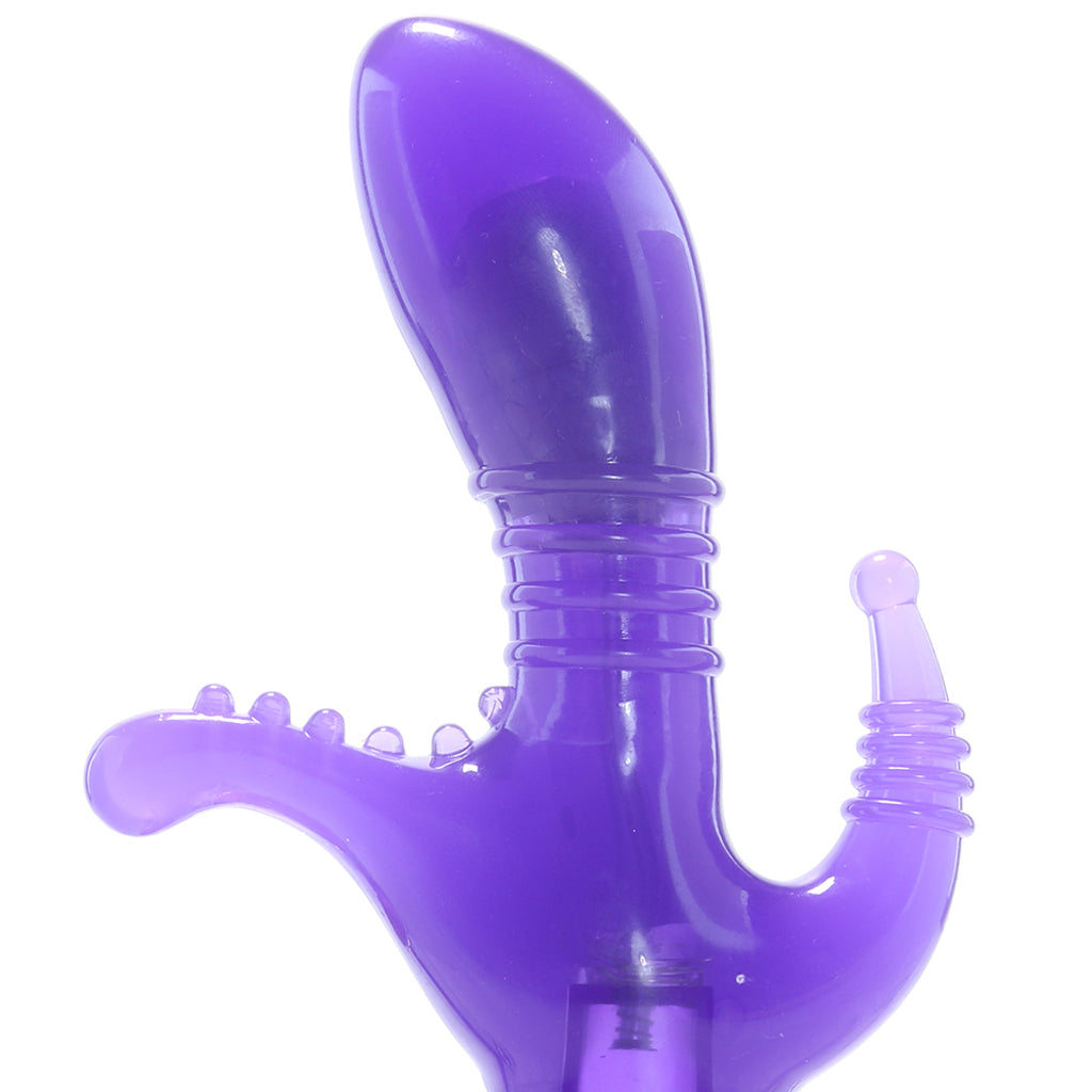 Triple Tease Vibe in Purple Vibrators > Double Penetration