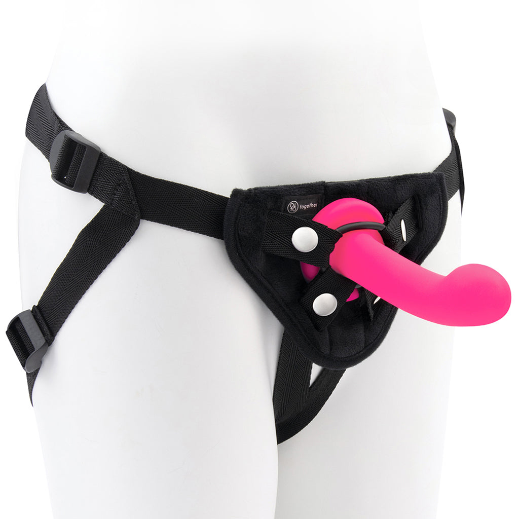 Together 5.5 Inch Dildo and Harness Set Dildo Sex Toys > Strap-On and Harnesses