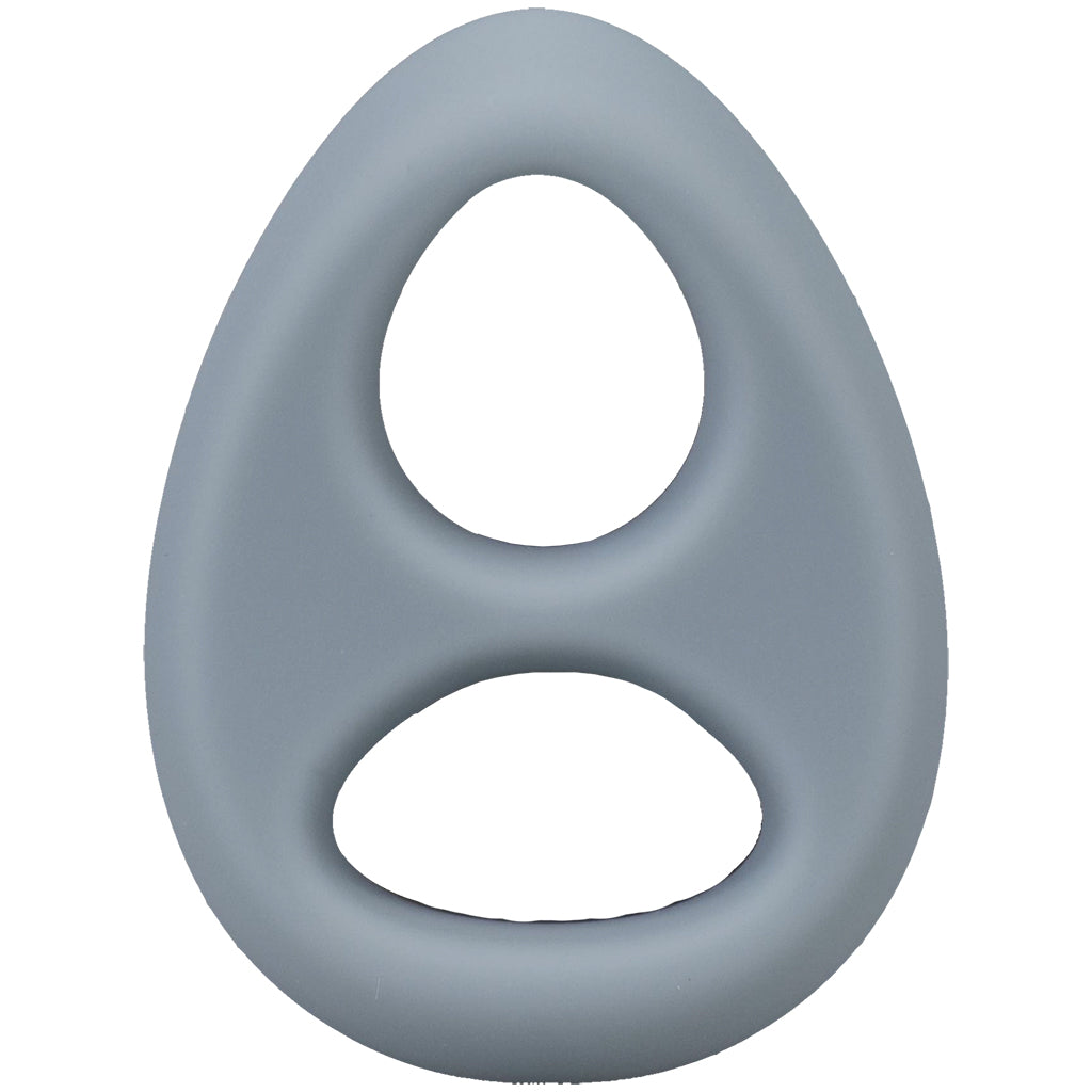 Rock Solid The Code C-Ring and Bandana Set in Grey Cock Rings
