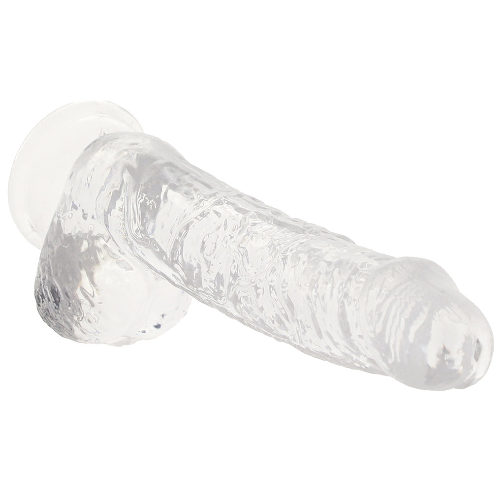 RealRock 5 Inch Realistic Ballsy Dildo in Crystal Clear Dildo Sex Toys > Realistic Dildos