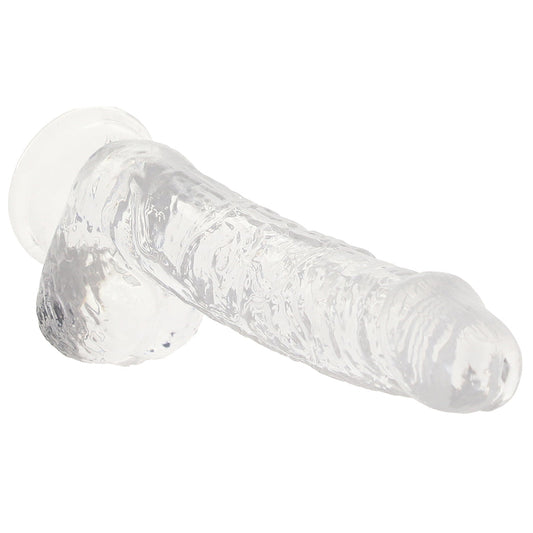RealRock 5 Inch Realistic Ballsy Dildo in Crystal Clear Dildo Sex Toys > Realistic Dildos