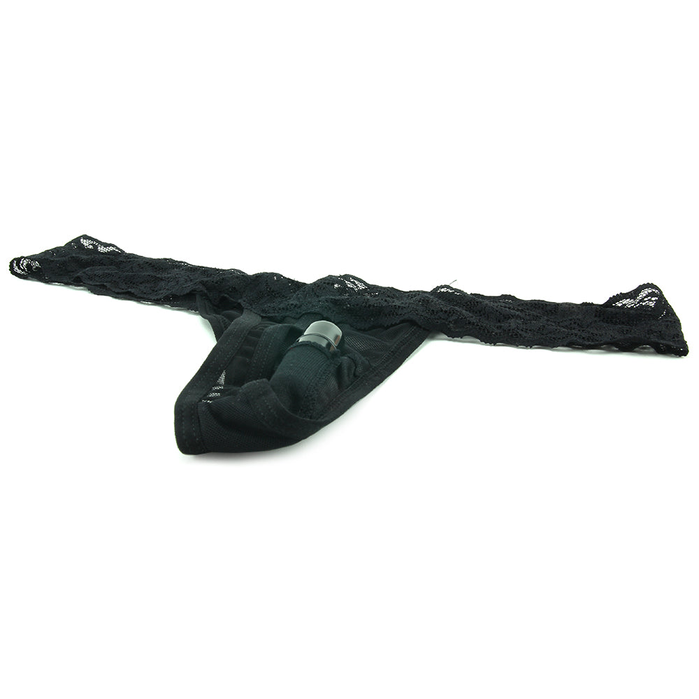 Vibrating Panties with Hidden Vibe Pocket Black /M Vibrators > Wearable & Panty Vibrators