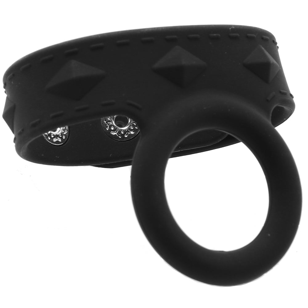Blue Line Silicone Duo Snap Cock & Ball Ring Cock Rings
