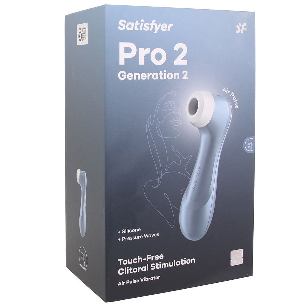 Satisfyer Pro 2 Gen 2 Air Pulse Stimulator in Blue Vibrators > Clitoral Stimulators