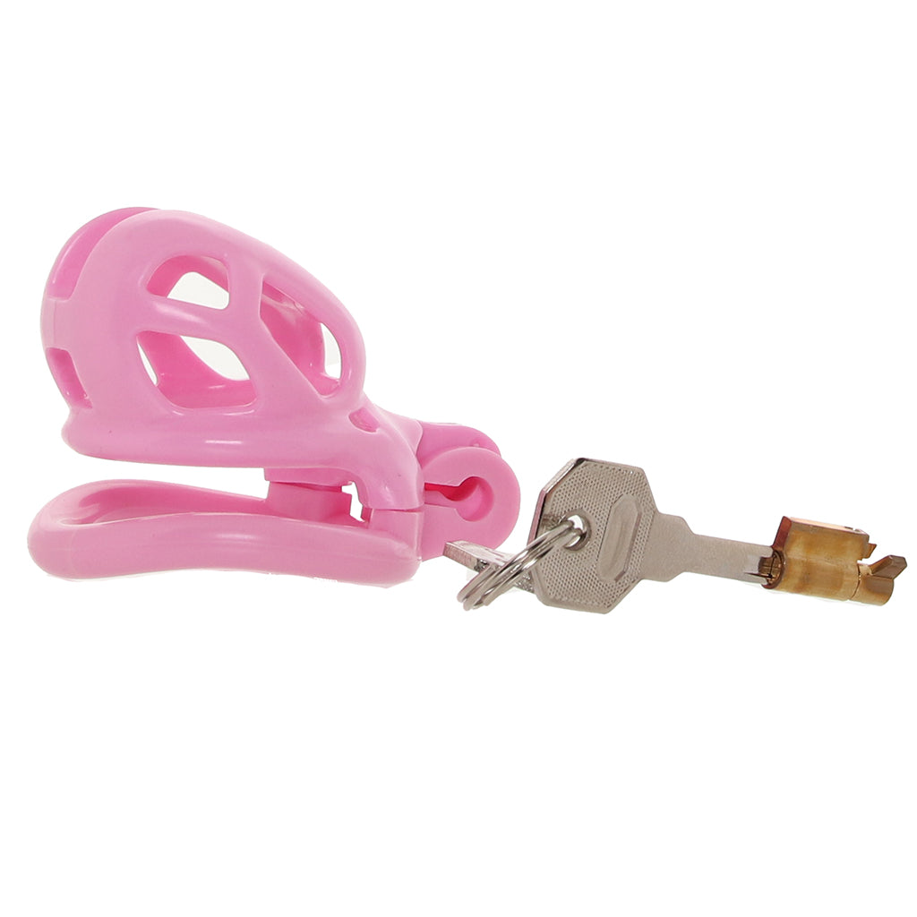 Blueline Small Pink Humiliation Prisoner Cock Cage Bondage and Fetish > Cock and Ball Devices