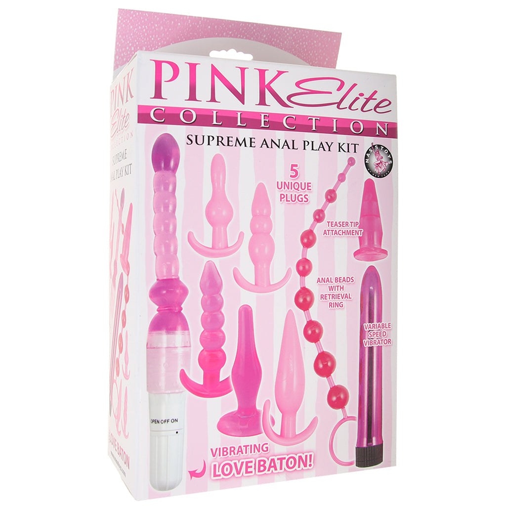 Pink Elite Supreme Anal Play Kit Anal Sex Toys > Anal Starter Toys