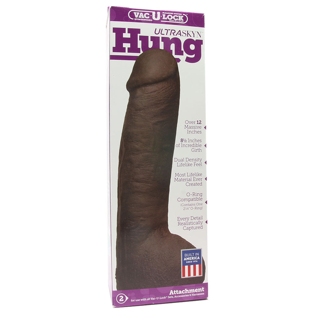 Hung ULTRASKYN Vac-U-Lock Dildo in Brown Dildo Sex Toys > Realistic Dildos