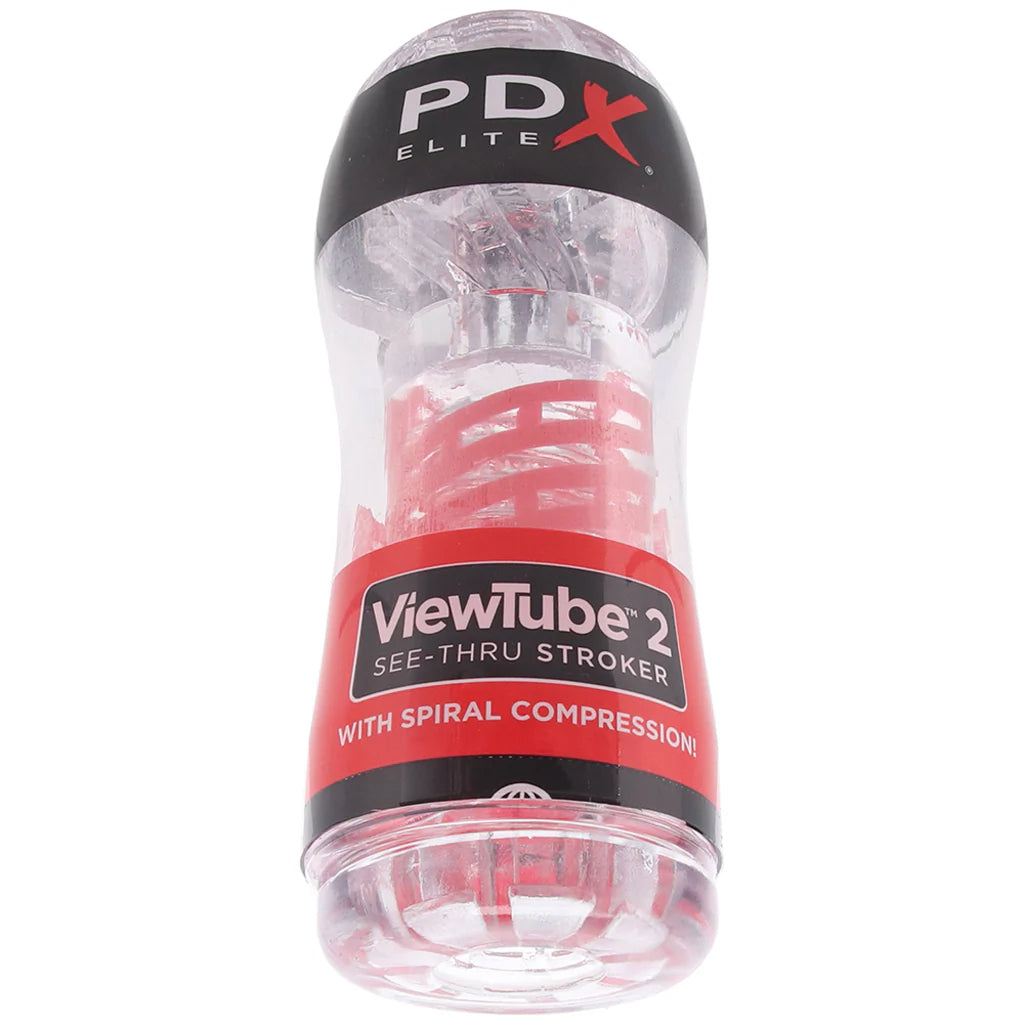 PDX Elite ViewTube 2 See-Thru Stroker Male Masturbators > Discreet Masturbators