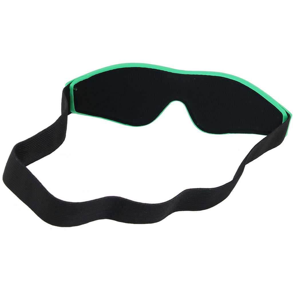 Electra Play Things Blindfold in Neon Green Bondage and Fetish > Pleasure Masks and Dress Up Play
