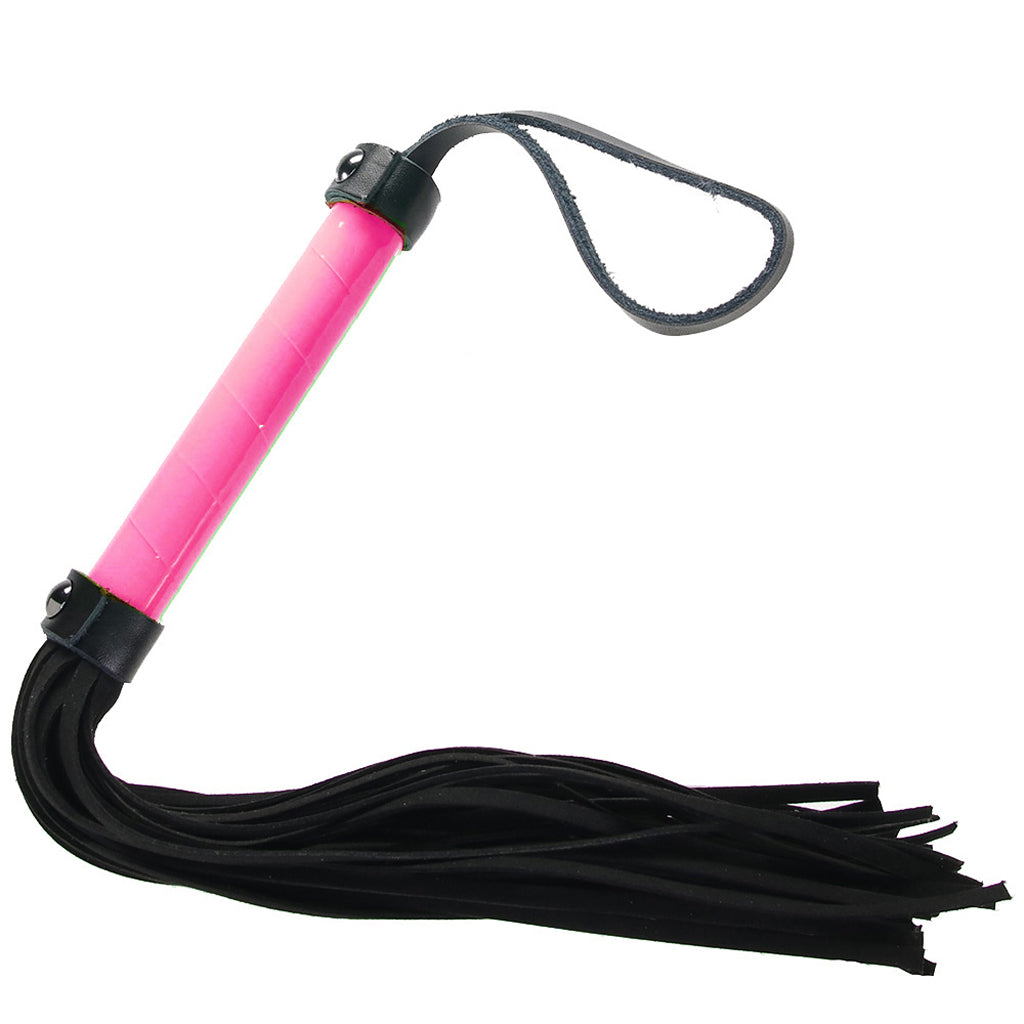 Electra Play Things Flogger in Neon Pink Bondage and Fetish > Whips and Crops