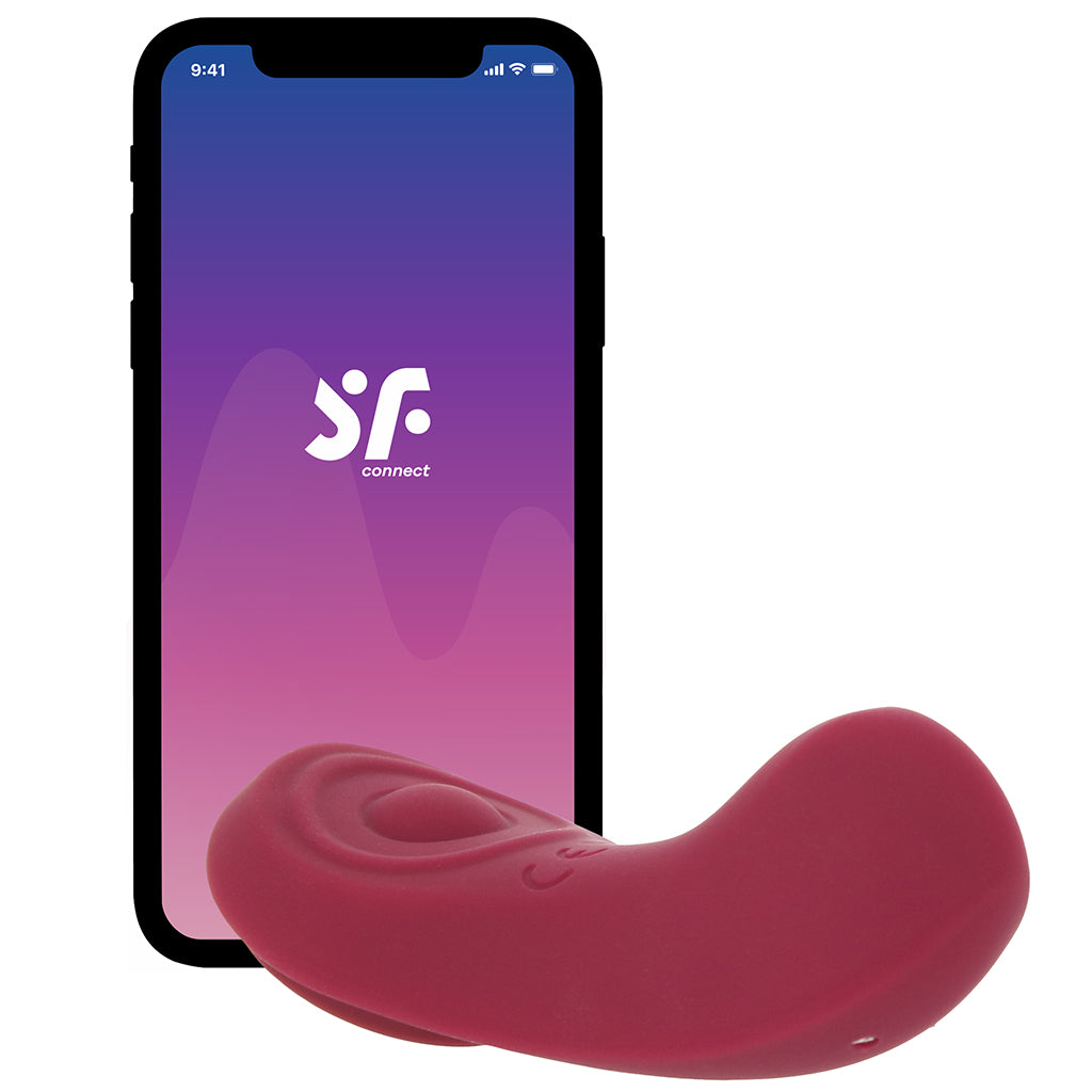 Satisfyer Sexy Secret Panty Vibe in Merlot Vibrators > Wearable & Panty Vibrators