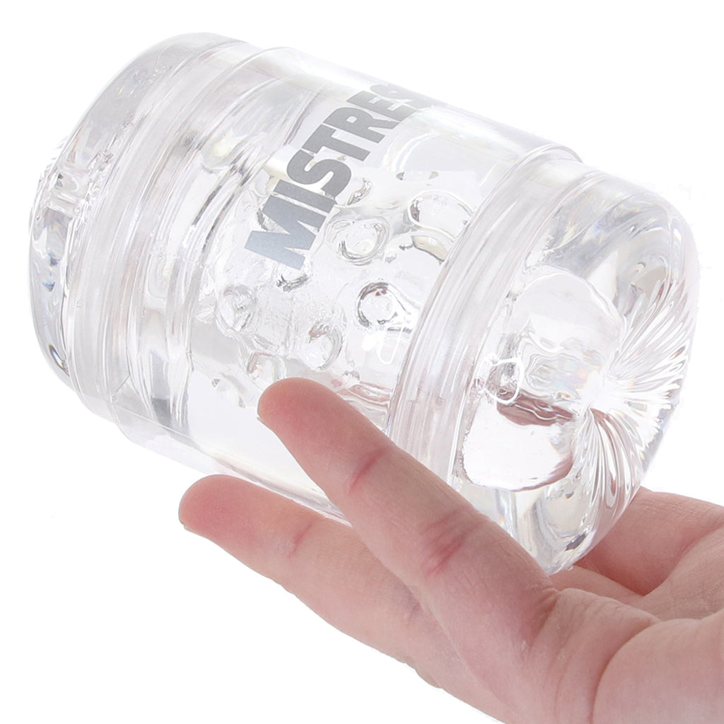 Mistress Double Shot Pussy & Ass Stroker in Clear Male Masturbators > Pocket Strokers