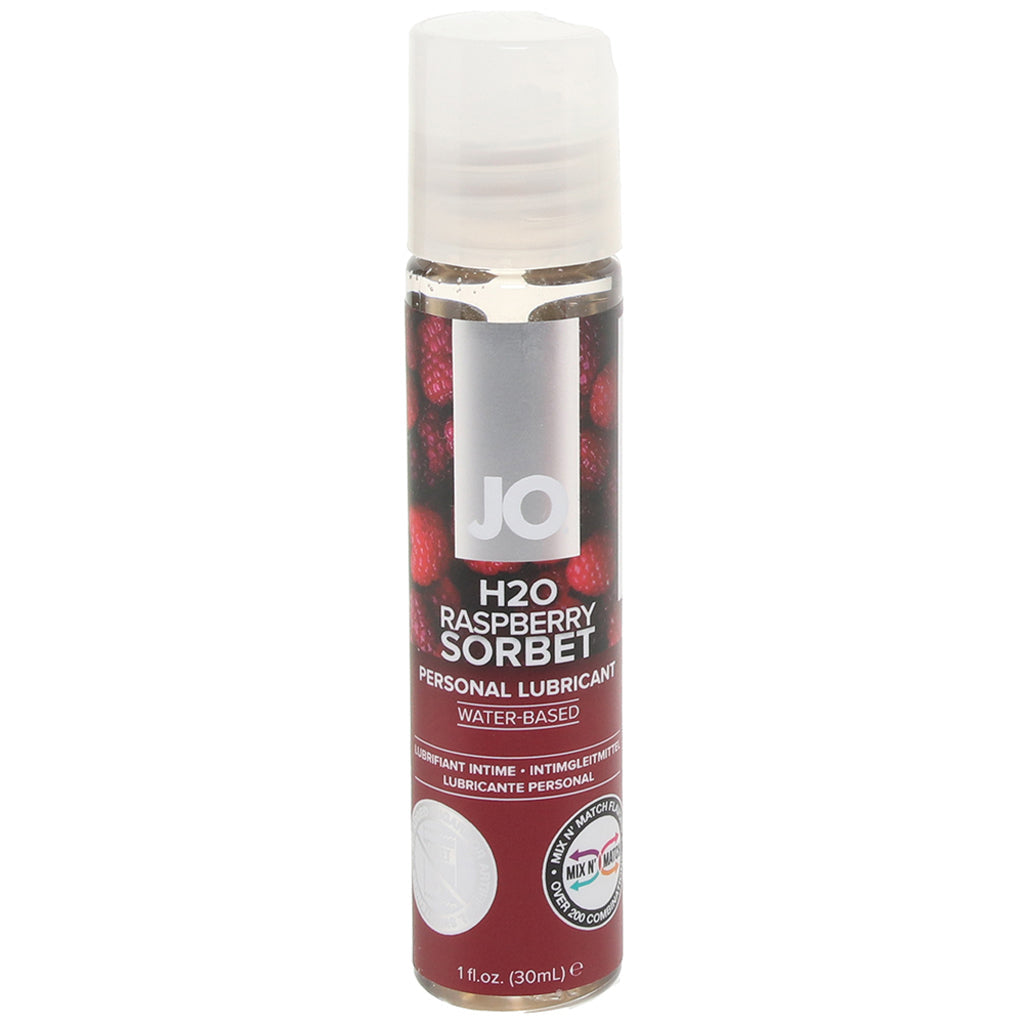 H2O Flavored Lube 1oz/30ml in Raspberry Sorbet Lubes and Lotions > Flavored Sex Lubes